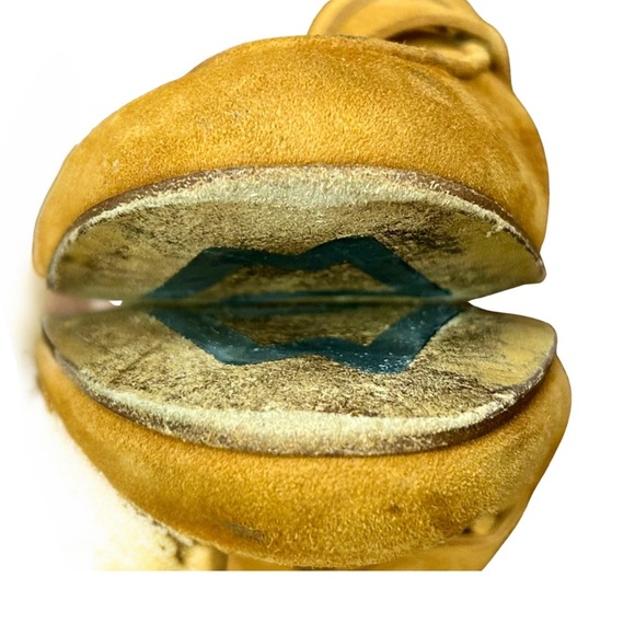 M.GEMI Suede Loafers Made in Italy – Mustard Yellow/Tan – Size 36.5 (US 6.5–7) - Picture 4 of 12